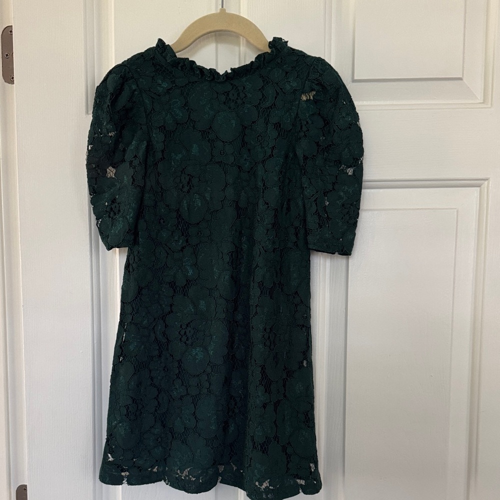 GB Girls Emerald Lace Dress
